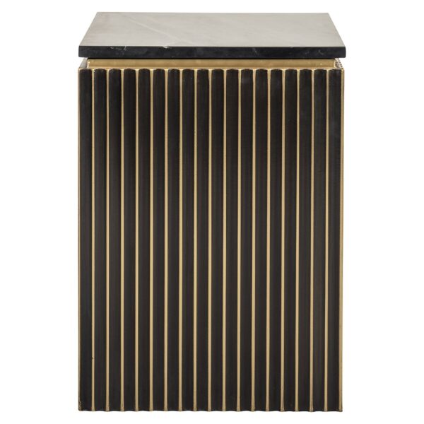 Nightstand Les Arcs 1-door (Brushed Gold)