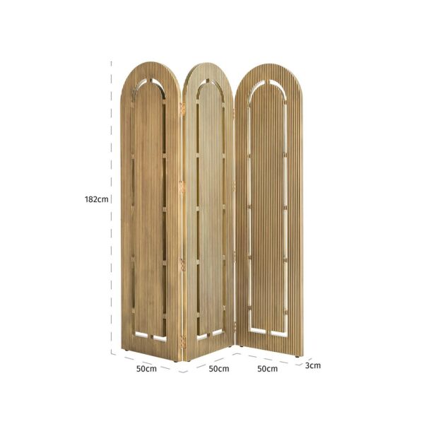 Roomdivider Macallen Brass finish painted (Brushed Gold)