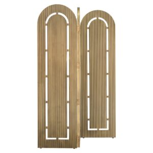 Roomdivider Macallen Brass finish painted (Brushed Gold)