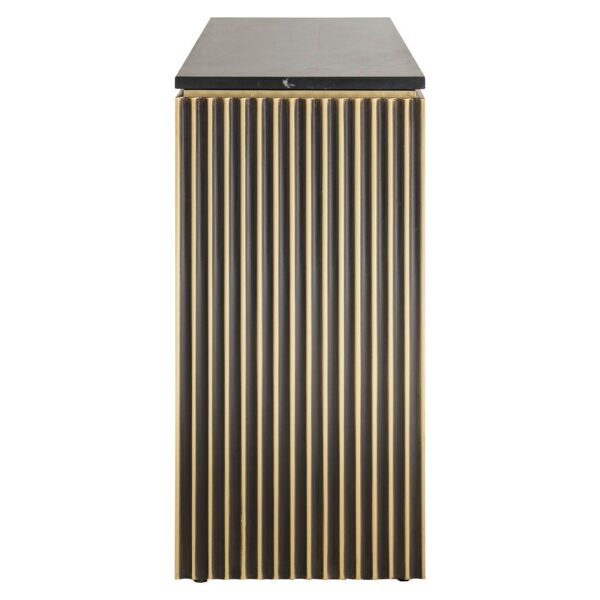 Sideboard Les Arcs 3-doors (Brushed Gold)