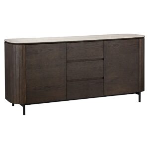 Sideboard Ritz 2-doors 3-drawers (Brown)