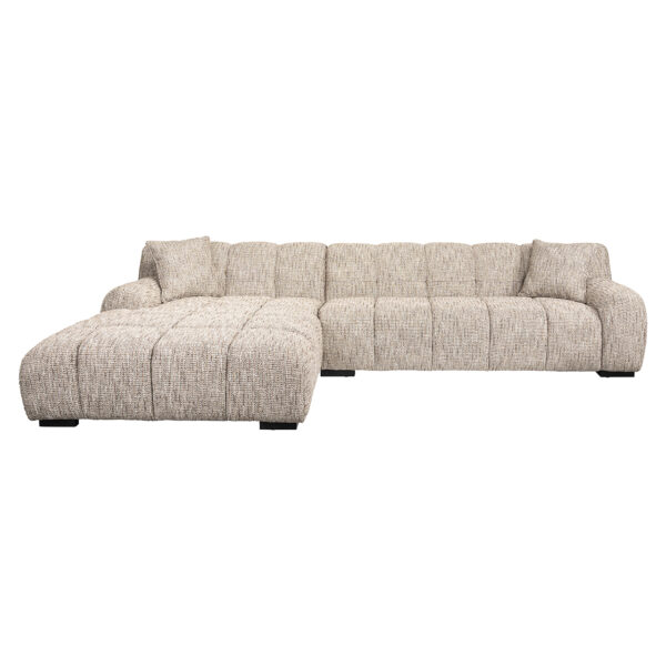 Sofa Hazel 3-seater + lounge left trendy nature (Be Trendy 01 Nature)