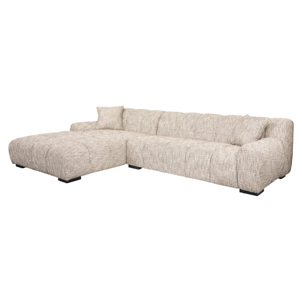 Sofa Hazel 3-seater + lounge left trendy nature (Be Trendy 01 Nature)