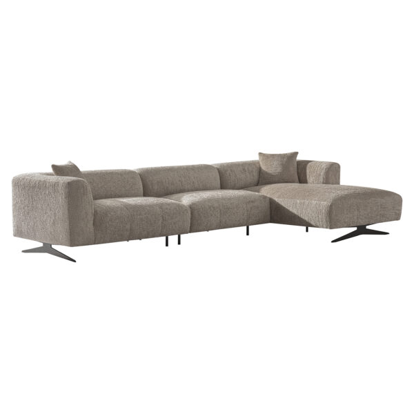 Sofa Hoxton 3-seater + lounge right (Be Lovely 170 Beige)