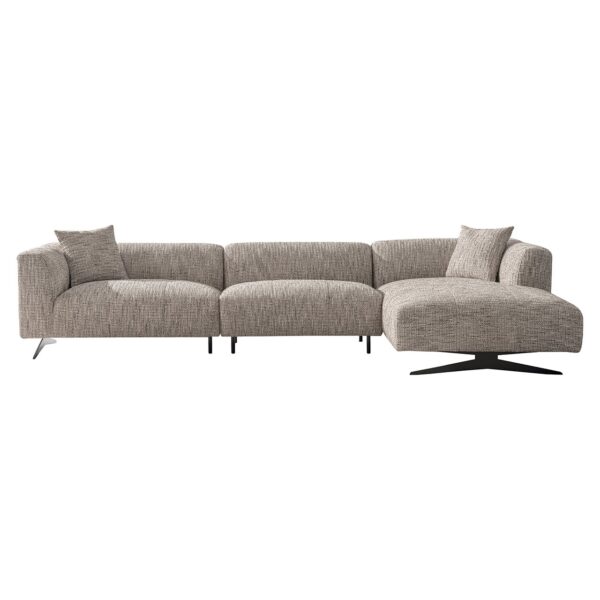 Sofa Hoxton 3-seater + lounge right (Be Trendy 01 Nature)