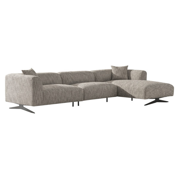 Sofa Hoxton 3-seater + lounge right (Be Trendy 01 Nature)