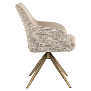 Swivel chair Lisonne be trendy nature / khaki velvet (Be Trendy 01 Nature)