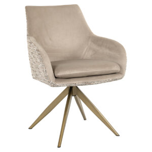 Swivel chair Lisonne be trendy nature / khaki velvet (Be Trendy 01 Nature)