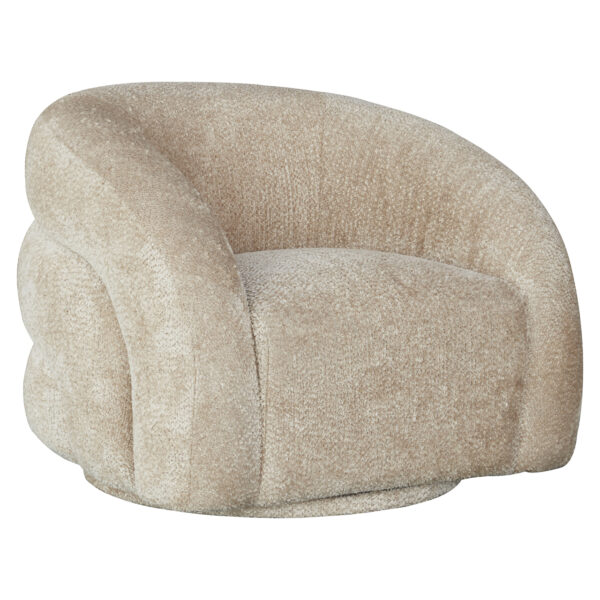 Swivel lounge chair Arcus lovely beige (Be Lovely 170 Beige)