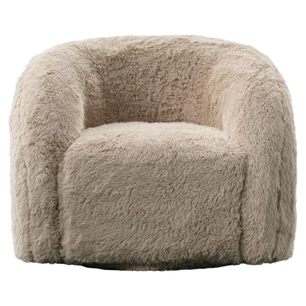 Swivel lounge chair Arcus sand yakety (Yakety Yak Sand)