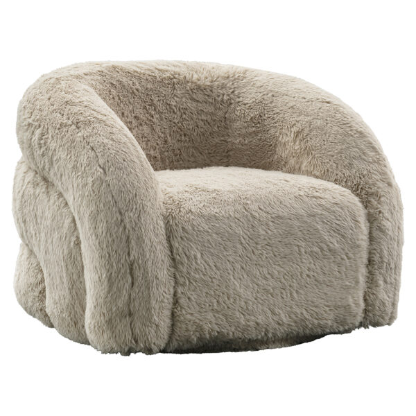 Swivel lounge chair Arcus sand yakety (Yakety Yak Sand)