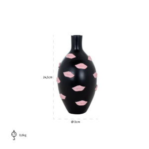 Vase Kisses black big (Black)