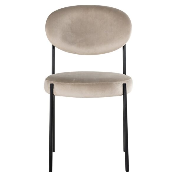 Chair Kaylee khaki velvet (Quartz Khaki 903)