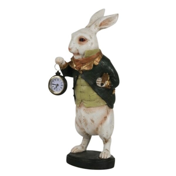 Figura conejo con Reloj verde