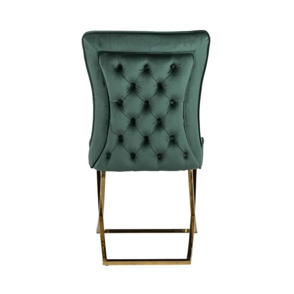 Chair Chelsea Green velvet / gold (Quartz Green 501)