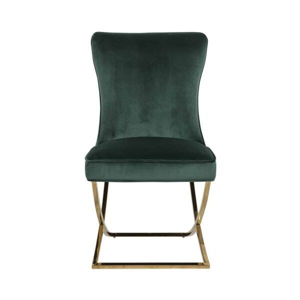 Chair Chelsea Green velvet / gold (Quartz Green 501)