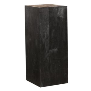 Pedestal madera negro grande