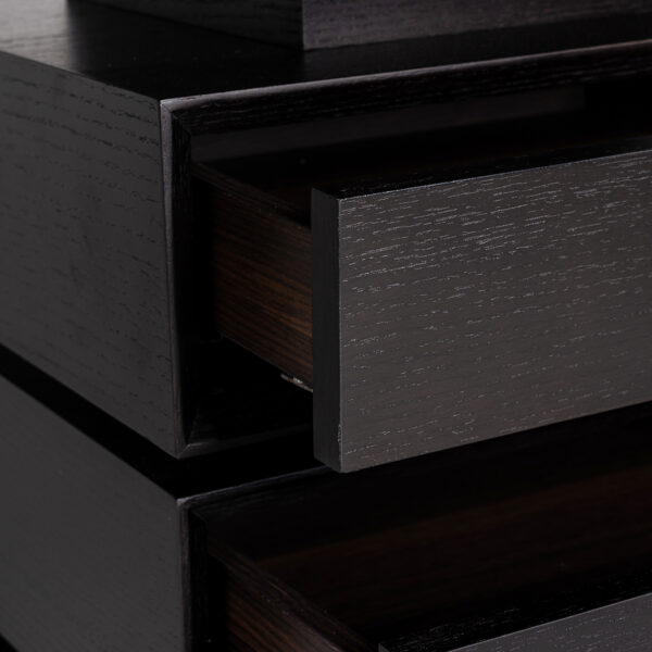 Desk Connar 5-drawers (Charcoal)