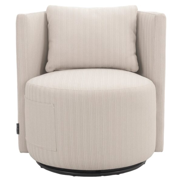 Outdoor swivel dining chair Marlin beige (22080 Beige)