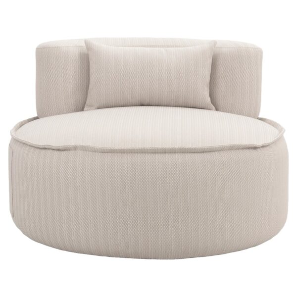 Outdoor swivel lounge chair Nammos beige (22080 Beige)