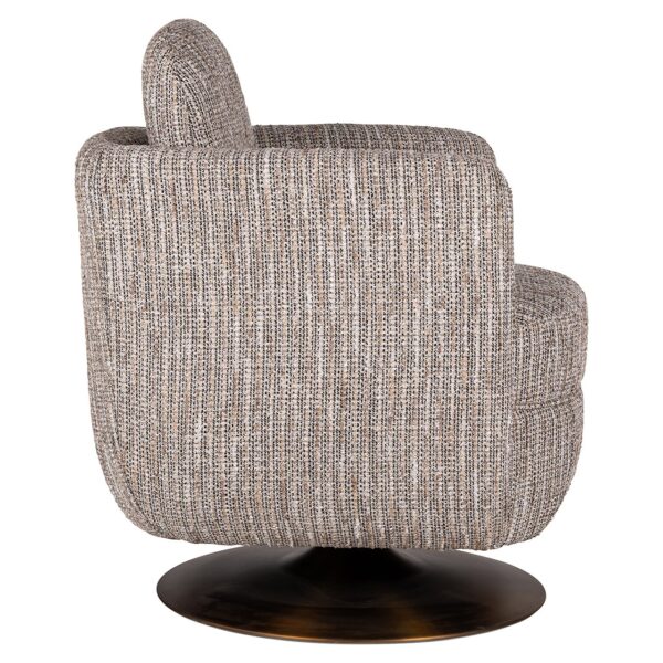 Swivel lounge chair Turner beige coco (Beige)