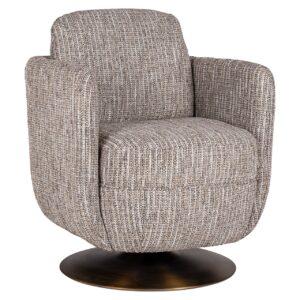 Swivel lounge chair Turner beige coco (Beige)