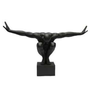 Figura brazos extendidos negro