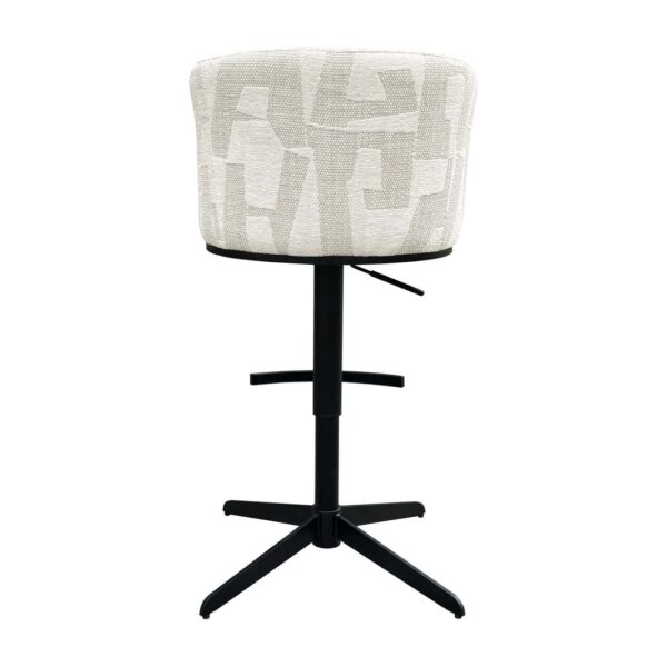 Bar/counter stool Cheyenne beige graffic (Beige graffic)