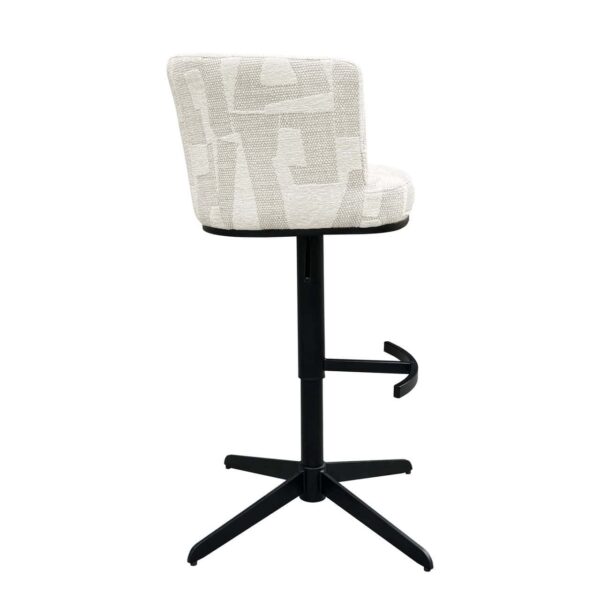 Bar/counter stool Cheyenne beige graffic (Beige graffic)