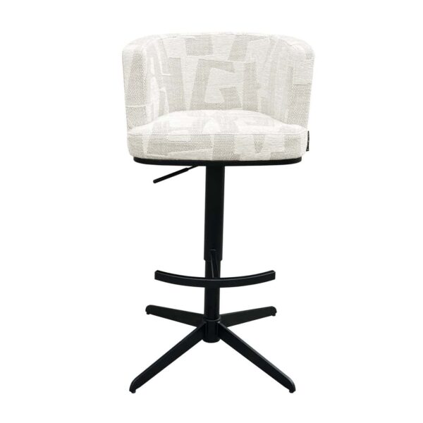 Bar/counter stool Cheyenne beige graffic (Beige graffic)