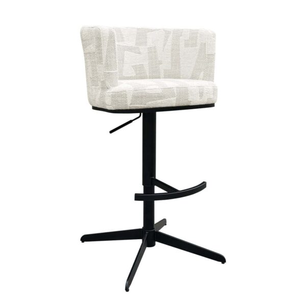 Bar/counter stool Cheyenne beige graffic (Beige graffic)