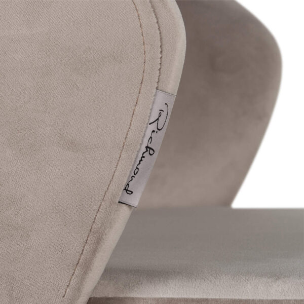 Bar stool Savoy khaki velvet (Quartz Khaki 903)