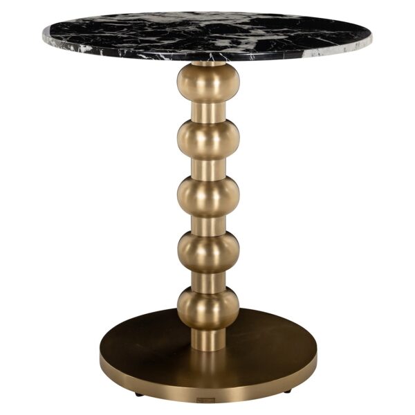 Bistro table Witlox 75Ø (Black/gold)