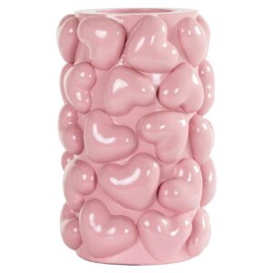 Candle holder Emel hearts big (Pink)