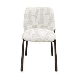 Chair Lana beige graffic (set of 2) (Beige graffic)