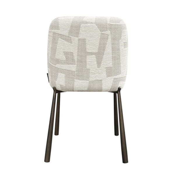 Chair Lana beige graffic (set of 2) (Beige graffic)