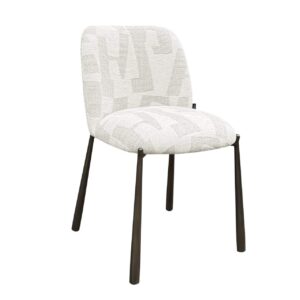 Chair Lana beige graffic (set of 2) (Beige graffic)