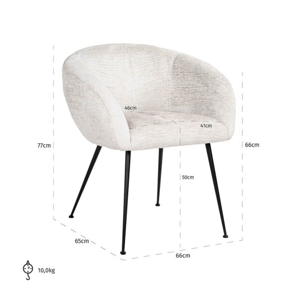 Chair Ruby cream fusion (Fusion cream 02)