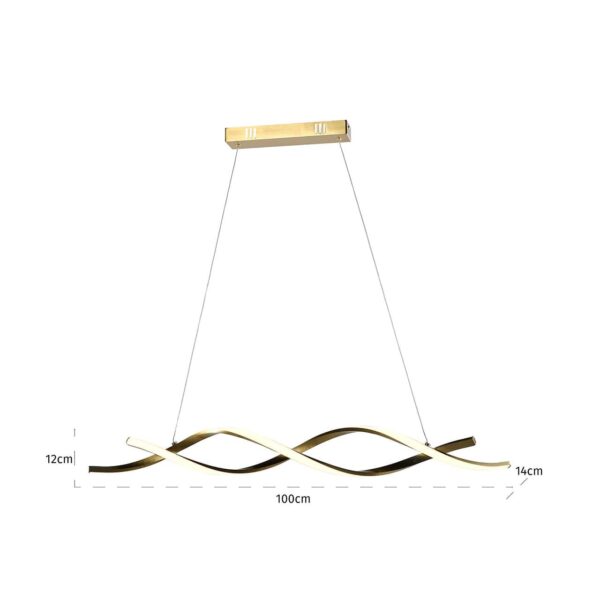 Chandelier Lorine (Brushed Gold)