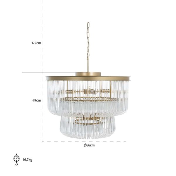 Chandelier Romy (Brushed Gold)