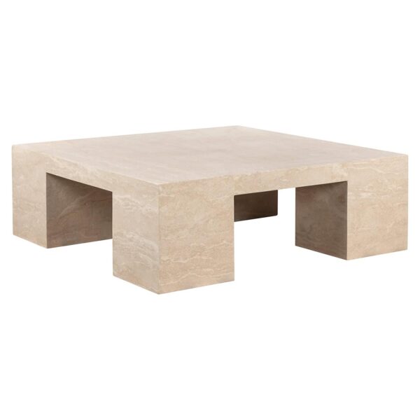 Coffee table Biltmore italian travertine (Beige)