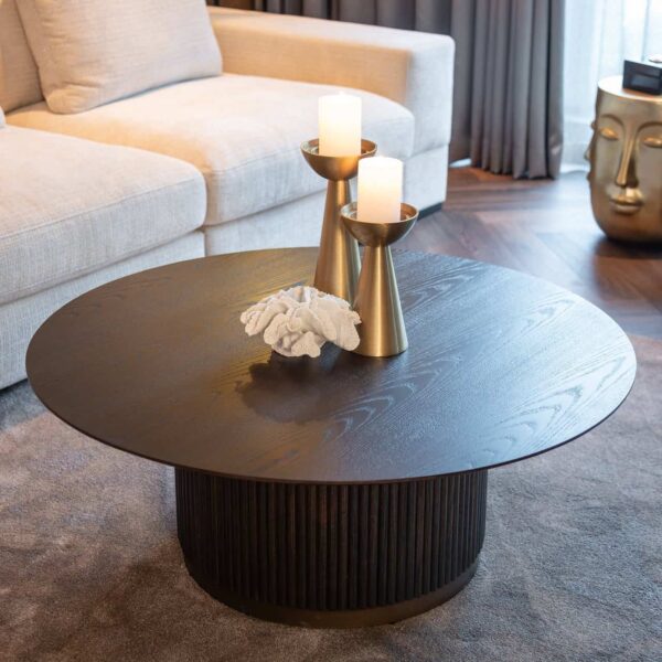 Coffee table Luxor 100Ø (Brown)