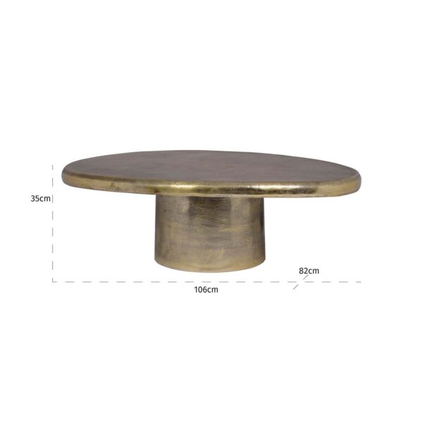 Coffee table Pulitzer (Brushed Gold)