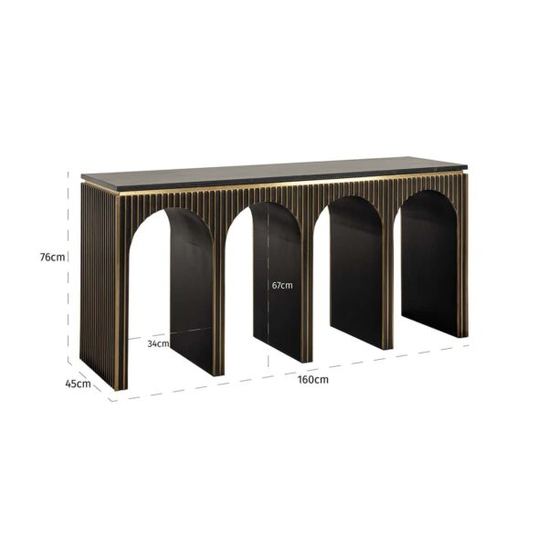 Console Les Arcs (Brushed Gold)