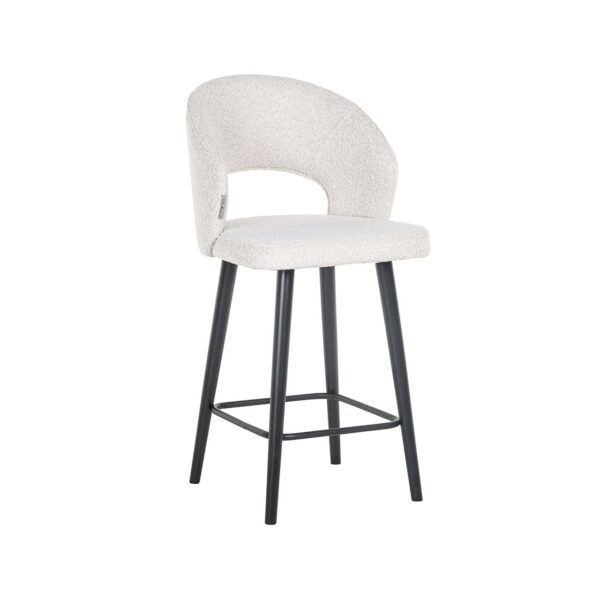 Counter stool Savoy white bouclé (Copenhagen 900 Bouclé White)