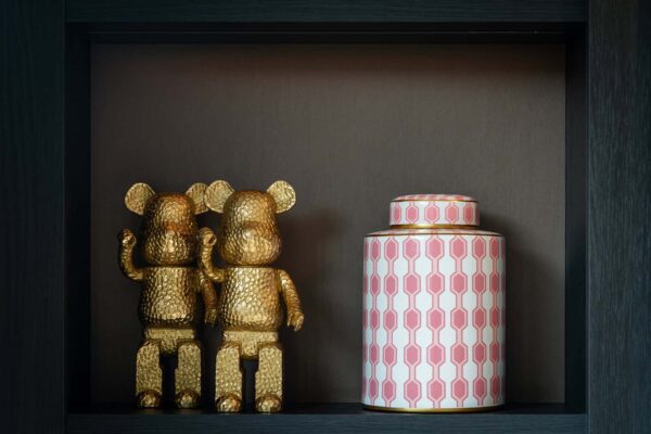 Decorative object Bear standing (Gold)