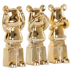 Decorative object Berna set of 3 (Gold)