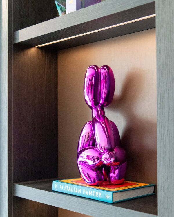 Decorative object Dog purple