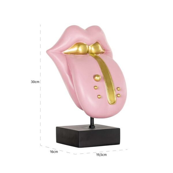 Decorative object Tongue pink (Pink)