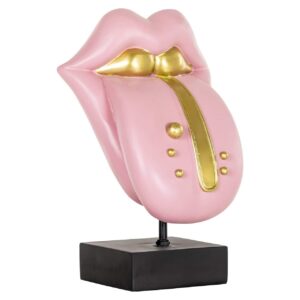 Decorative object Tongue pink (Pink)